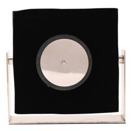 WILLIAM WIDDOP Silver Square Mantle Clock Small - thumbnail 8