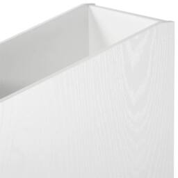 "Nordara White Modern Vinyl Record Storage Box LP Holder for 12"" Records" - thumbnail 3