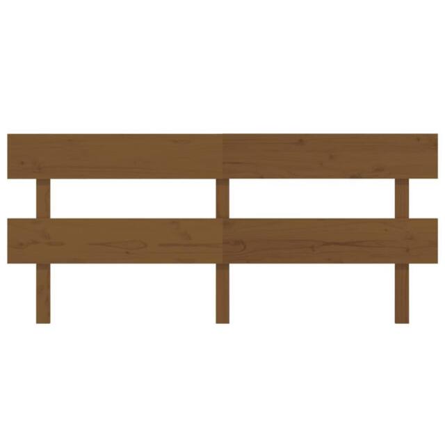 Berkfield Home Beautiful Bed Headboard Honey Brown 184x3x81 cm Solid Wood Pine - Size: 184 x 3 x 81 cm - image 1