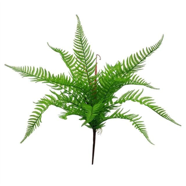 Leaf 60cm Artificial Bushy Dixie Wood Fern Dark Green Plant - image 1