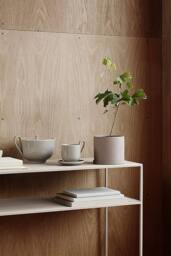 Blomus Nona Porcelain Herb Pot Small - Micro Chip in Grey - thumbnail 2