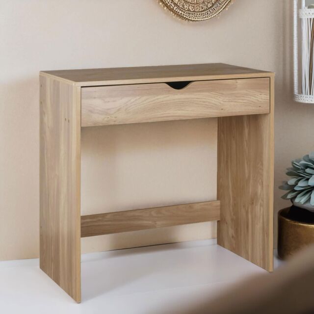 FURNOS 1 Drawer Dressing Table in Natural - image 1