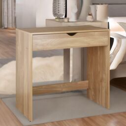 FURNOS 1 Drawer Dressing Table in Natural - thumbnail 2