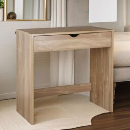 FURNOS 1 Drawer Dressing Table in Natural - thumbnail 3