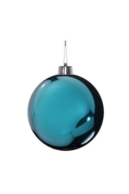 KDMD Turquoise Shiny Shatterproof Bauble 25cm - image 1