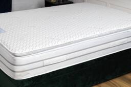 UK Bed Furniture Richmond Pillowtop 3000 Pocket in White - Size: Single - thumbnail 2