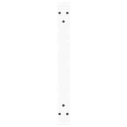 Berkfield Home Modern Dining Table Legs V-Shape 2 pcs White 70x(30-31.3) cm Steel - thumbnail 7