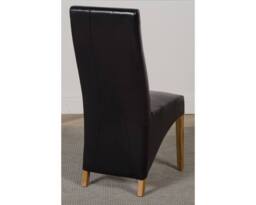 Thats Furniture Richmond 140-220cm Oak Extending Dining Table & 6 Lola Leather Chairs in Black - thumbnail 7