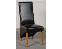 Thats Furniture Richmond 140-220cm Oak Extending Dining Table & 6 Lola Leather Chairs in Black - thumbnail 6