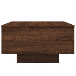 Berkfield Home Coffee Table with LED Lights Brown Oak 55x55x31 cm - Size: 55 x 55 x 31 cm - thumbnail 6