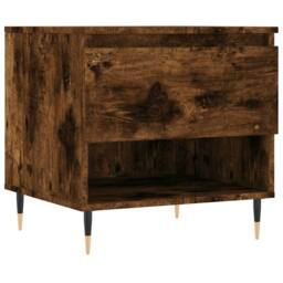 Berkfield Home Coffee Tables 2 pcs Smoked Oak 50x46x50 cm Engineered Wood in Brown - Size: 50 x 46 x 50 cm - thumbnail 5