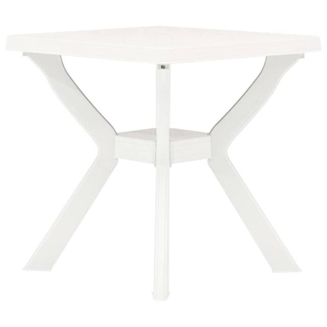 Berkfield Home Bistro Table White 70x70x72 cm Plastic - Size: 70 x 70 x 72 cm - image 1