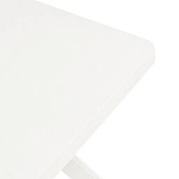 Berkfield Home Bistro Table White 70x70x72 cm Plastic - Size: 70 x 70 x 72 cm - thumbnail 4