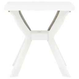 Berkfield Home Bistro Table White 70x70x72 cm Plastic - Size: 70 x 70 x 72 cm - thumbnail 2