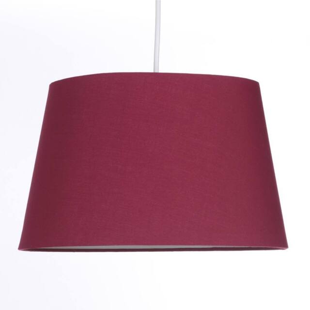 K LIVING Wine Tapered Drum Shade for Ceiling & Table Lamp 14 Inch Shade - image 1