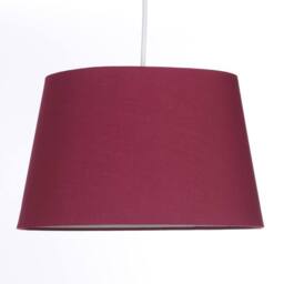 K LIVING Wine Tapered Drum Shade for Ceiling & Table Lamp 14 Inch Shade