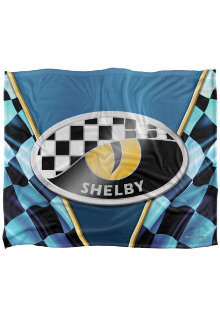 Shelby Cobra Eye Logo Silky Touch Super Soft Throw Blanket 152 X 127 cm in White - image 1