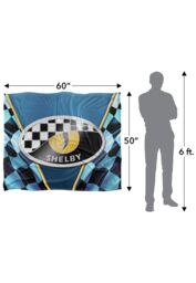 Shelby Cobra Eye Logo Silky Touch Super Soft Throw Blanket 152 X 127 cm in White - thumbnail 5