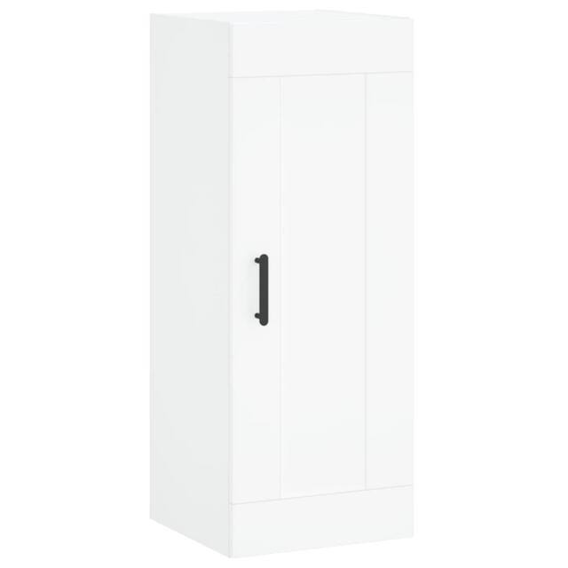 Berkfield Home Wall Mounted Cabinet White 34.5x34x90 cm Engineered Wood - image 1