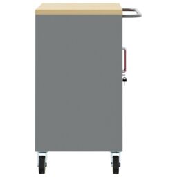 Berkfield Home Tool Cabinet with Wheels & Lockable Red 75x45x85 cm Steel - Size: 75 x 45 x 85 cm - thumbnail 7