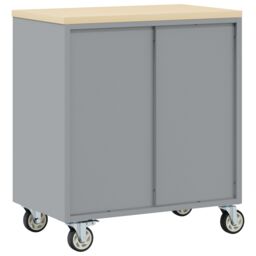 Berkfield Home Tool Cabinet with Wheels & Lockable Red 75x45x85 cm Steel - Size: 75 x 45 x 85 cm - thumbnail 5