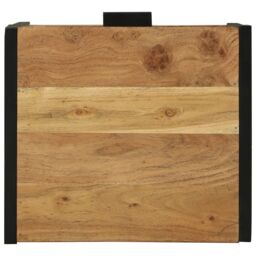 Berkfield Home Bedside Cabinet 40x35x50 cm Solid Wood Acacia in Brown - Size: 40 x 35 x 50 cm - thumbnail 7