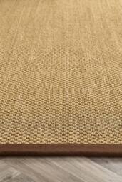 Origin s Sisal Rug Warm Natural with Dark Brown Border 120x170 in Medium Beige - Size: 120 cm x 170 cm - thumbnail 4