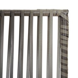 Berkfield Home Room Divider 4 Panels Grey Poly Rattan - thumbnail 6