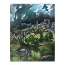 Artery8 View of Toledo Landscape Painting El Greco Framed Wall Art Print - Size: A4 - thumbnail 3
