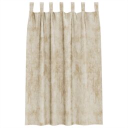 Berkfield Home Velvet Curtains 2 pcs with Eyelets Cream 175x140 cm - thumbnail 3