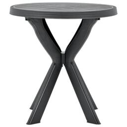 Berkfield Home Bistro Table Anthracite Ã˜70 cm Plastic in Black
