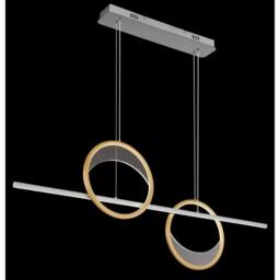 Netlighting Umbra Bar Pendant Silver 2x LED Dimmable 2700-6500K Remote Timer - thumbnail 5