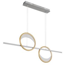 Netlighting Umbra Bar Pendant Silver 2x LED Dimmable 2700-6500K Remote Timer - thumbnail 2