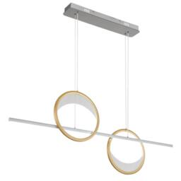 Netlighting Umbra Bar Pendant Silver 2x LED Dimmable 2700-6500K Remote Timer - thumbnail 6