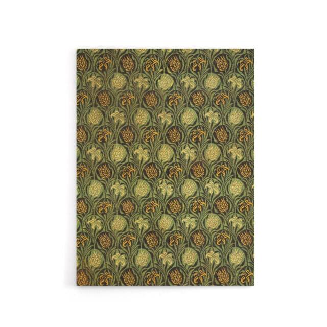 "Artery8 Tulip & Lily Floral Pattern Canvas Wall Art Print W. Morris in Green - Size: W24"" x H32""" - image 1