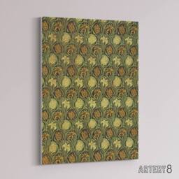 "Artery8 Tulip & Lily Floral Pattern Canvas Wall Art Print W. Morris in Green - Size: W24"" x H32""" - thumbnail 2