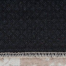 Kukoon Beige Aztec Distressed Hallway Runner Rug Non Slip & Washable in Light Beige - Size: 60 cm x 240 cm - thumbnail 5