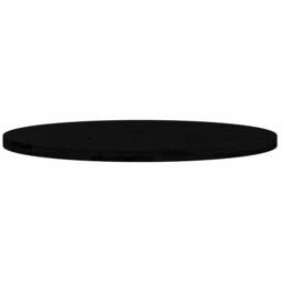 Berkfield Home Table Top Dark Brown 100x50x4 cm Solid Wood Oak Oval in Black - Size: 100 x 50 x 4 cm - thumbnail 5