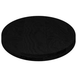 Berkfield Home Table Top Dark Brown 100x50x4 cm Solid Wood Oak Oval in Black - Size: 100 x 50 x 4 cm - thumbnail 6
