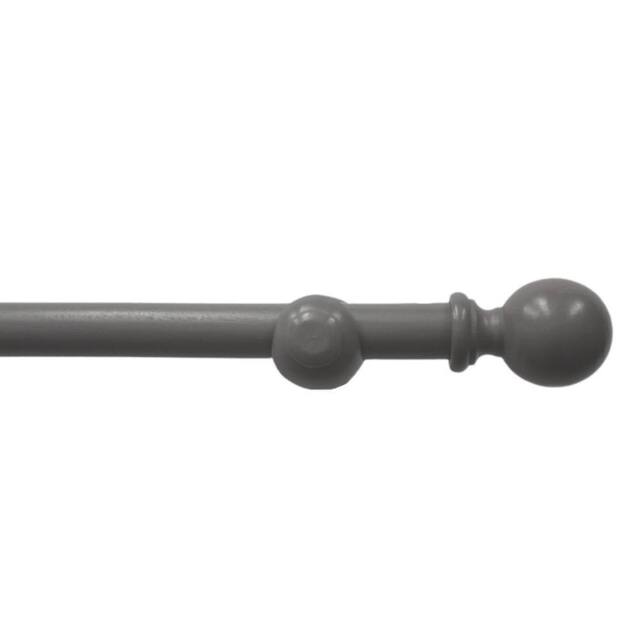 Blinds Outlet Wooden Eyelet Curtain Pole in Grey - Size: 360 cm - image 1