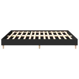 Berkfield Home Durable Bed Frame without Mattress Black 180x200cm Engineered Wood - Size: Super King - thumbnail 6