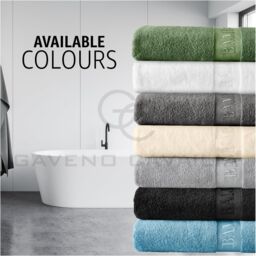GAVENO CAVAILIA 2 Pack Bamboo Towel in Green - Size: Bath Sheet - thumbnail 3