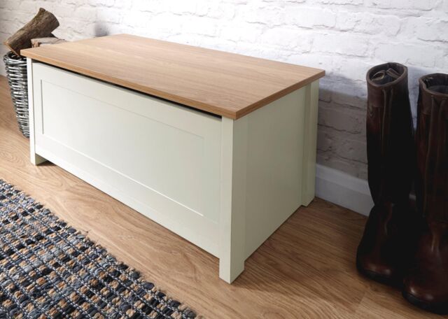 GFW Lancaster Ottoman Storage Box in Cream - image 1