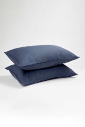 Panda London Bamboo & French Linen Complete Bedding Set in Navy - Size: King - thumbnail 3