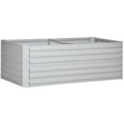 STILVORA Raised Garden Bed 180 cm Steel Grey - thumbnail 4