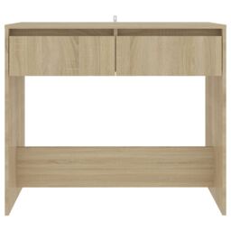 Berkfield Home Console Table Sonoma Oak 89x41x76.5 cm Steel in Beige - thumbnail 5