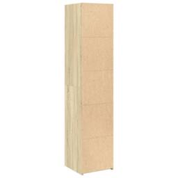 Berkfield Home Highboard Sonoma Oak 40x41x185 cm Engineered Wood in Light Brown - Size: 40 x 41 x 185 cm - thumbnail 6