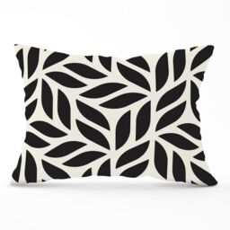 Warren Reed - Designer Modern Stylish Abstract Texture Cushions in Black - Size: 60 cm x 60 cm - thumbnail 1