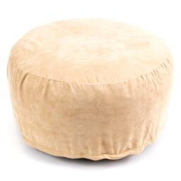 mysmartbuy Inflatable Footrest - Super Soft Faux Suede Pouffe Home Furniture in Beige - thumbnail 1