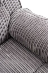 More4Homes Postana 3 Seater Electric High Back Jumbo Cord Fabric Recliner Sofa in Grey - thumbnail 6